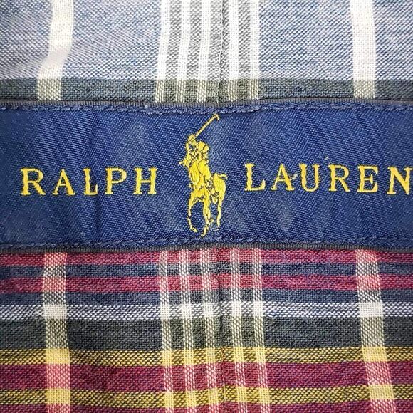 Polo Ralph Lauren Shirt Mens XL Oxford Plaid Button Down LS Lined - Picture 6 of 12